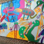 école primaire Saint-Curé d’Ars Forest mur